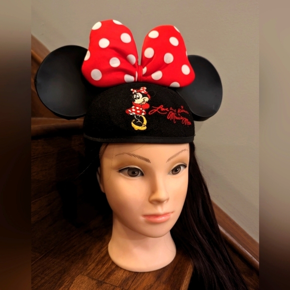 Authentic Disney Parks Minnie Mouse ears hat, Minnie Mouse Costume - Picture 2 of 8